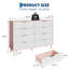 Commode cannelée à 8 tiroirs Modern-1827057116