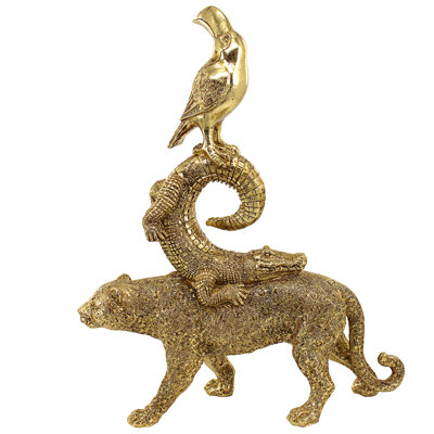 Exotic Trio Stacked Animal Figurine