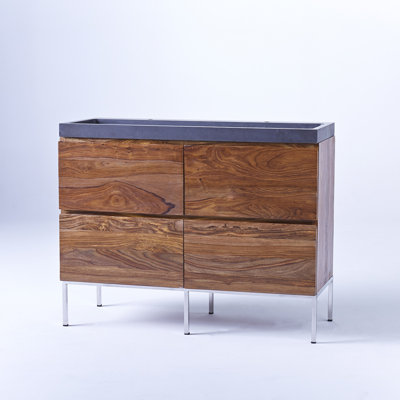 Nova Solid Sheesham 1210mm Free-Standing Double Vanity Unit