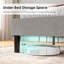 Lit plateforme simple tapissier
