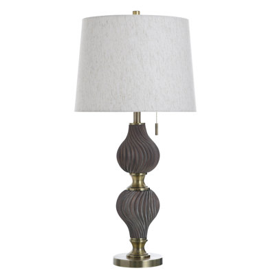 Lampe de table Rowan - abat-jour blanc