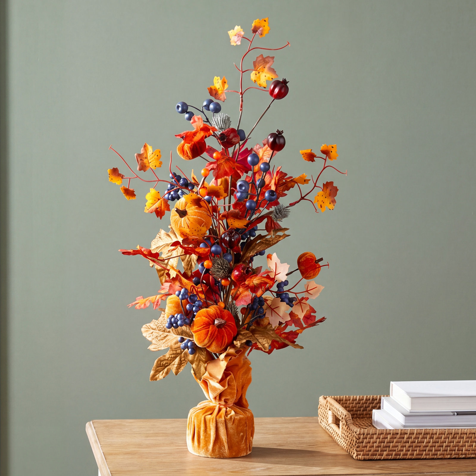 24.01'' Faux Pumpkin Plant