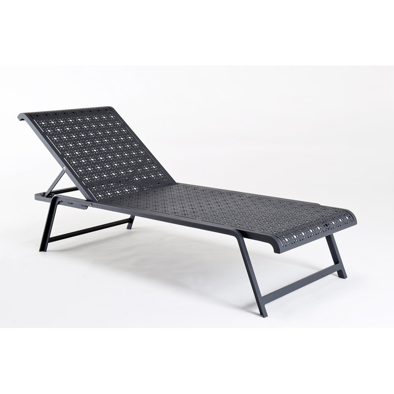 Bain de soleil en aluminium Tline, Noir