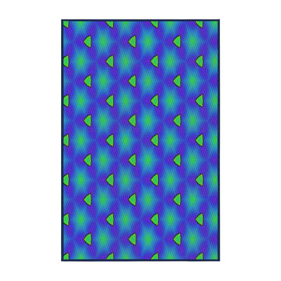 Tapis bleu/mauve à motifs Elta