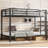 Metal Bunk Bed for Teens and Adults, Space-Saving Design, Noise Reduction, No Box Spring Needed, Sturdy and Durable-1428853133-1428853138