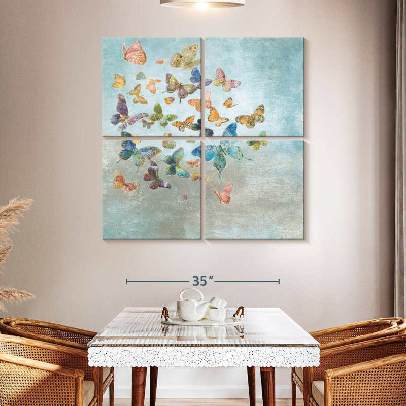 Brampt Beautiful Butterflies Square, 45" H x 45" W