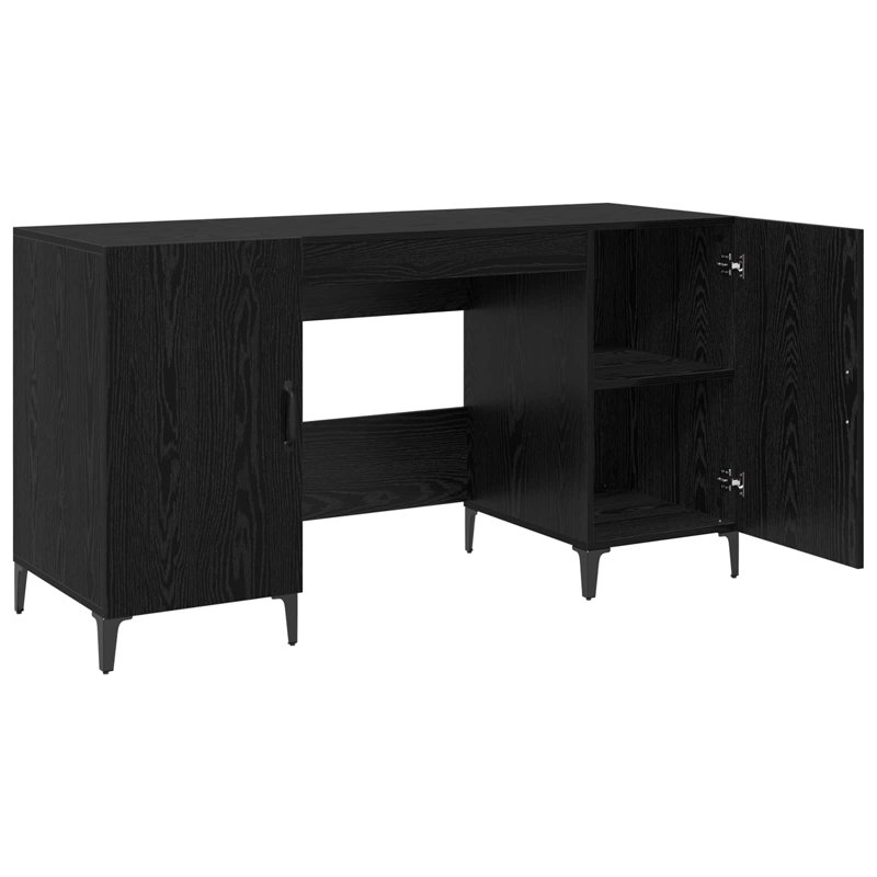 Executive Desk, Black Oak