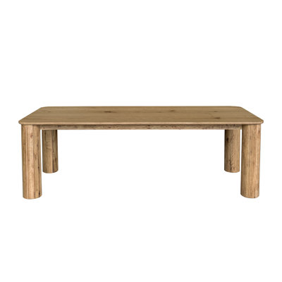 Heckman 94" Oak Dining Table, Brown