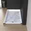 Base de douche rectangulaire 60 po x 30 po à simple seuil en acrylique avec drain à gauche - Bac de douche triple alcôve avec plancher antidérapant-101430101-129241479