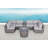 Biles Grey Fully Assembled 8 Piece Sectional Seating Group With Cushions