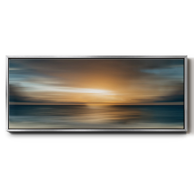 In The Beginning- Framed Canvas, 12" H x 30" W