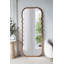 Miroir surdimensionné en bois 31,4 x 1,4 x 74 po avec cadre brun unique