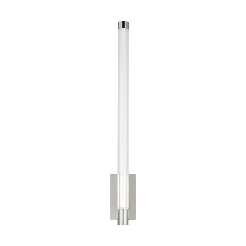 Phobos 1 - Light LED Armed Sconce, Polished Nickel