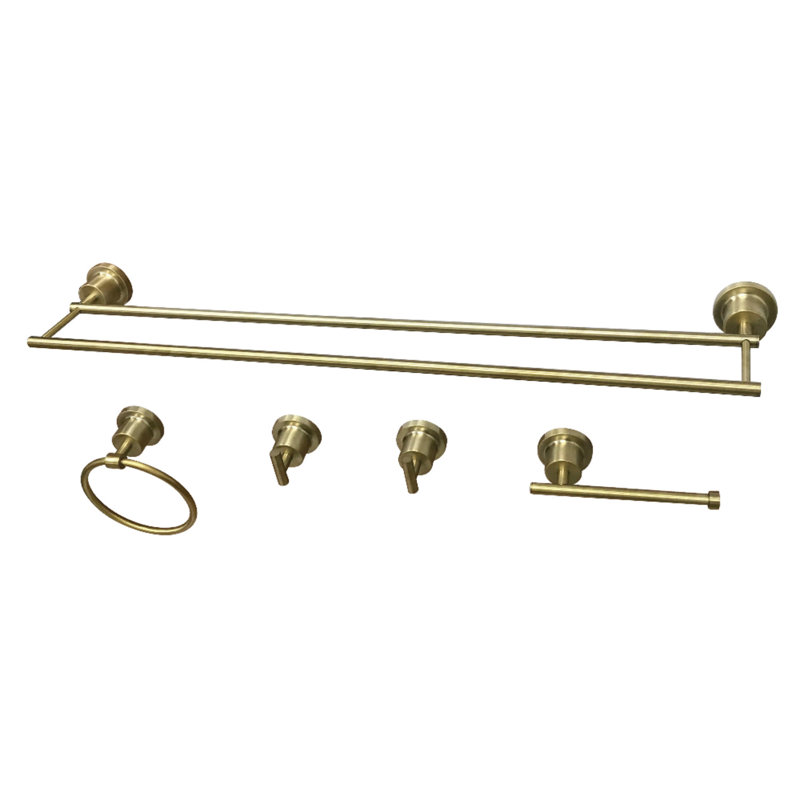 Kingston Brass Concord 5-Piece Bathroom Hardware Set, Satin Brass
