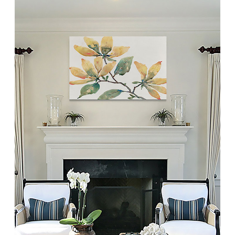 Flowering Branch II - Single Picture Frame Print, 18" H x 27" W x 1.5" D, Wrapped Canvas