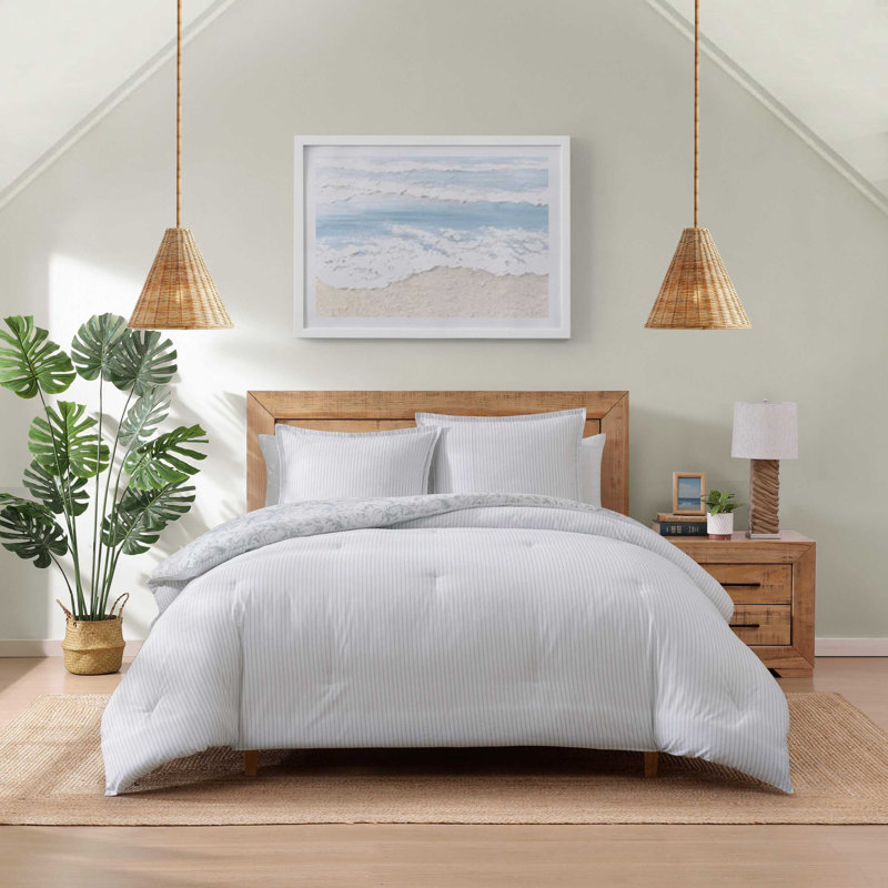 Ensemble d'édredon Tommy Bahama Orchid Bay, Édredon pour très grand lit + 2 taies décorativ