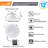 12" Selectable Color Temperature Dimmable LED Canless Recessed Lighting Kit