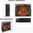 Electric Fireplace Insert With Removable Trim Kit, 1500W Heat Source, Smokeless Firebox, Adjustable Flame Effects & Brightness, 5000 /H, 400 Sq. Ft. Heating Zone, 3 Installation Options, /Ul