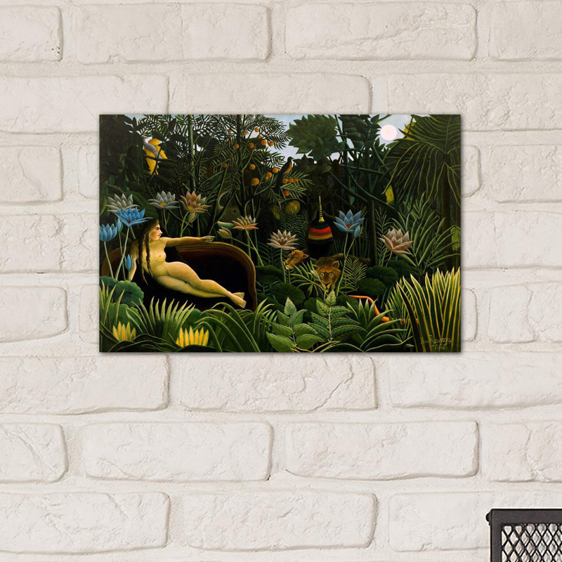 The Dream, 1910 by Henri Rousseau - Print on Canvas, 66.04 cm H x 45.72 cm W x 1.91 cm D, No Frame