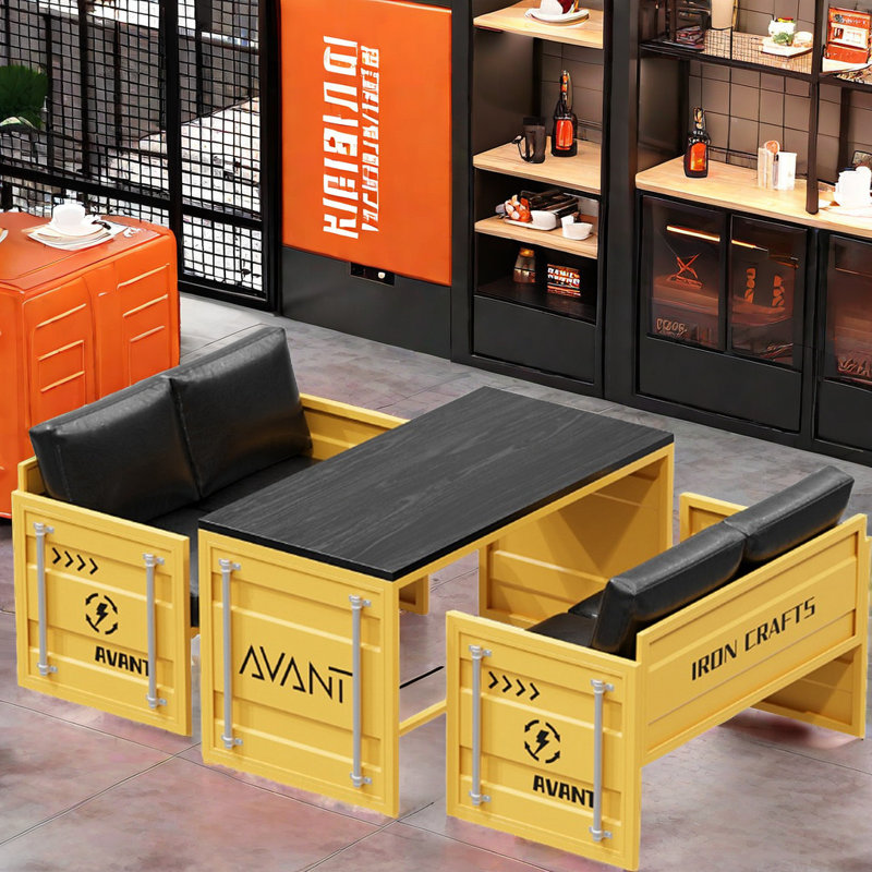 Cabine rétro, Jaune