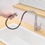 Robinet polyvalent en acier inoxydable noir polyvalent pour cuisine et salle de bain