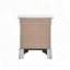 Table de chevet blanc perle