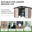 10 Ft. W X 12 Ft. D Outdoor Metal Storage Shed-105896369