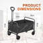 Foldable Camping Garden Wagon Cart ,Load 150kg