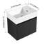 Meuble-lavabo mural moderne avec lavabo en résine pour petits espaces-627918404-627918403