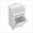 Cabinets | 31" Modern Free Standing Tilt Out Laundry Hamper Storage Cabinet, White, 66 lbs Capacity | Off-White | Engineered Wood