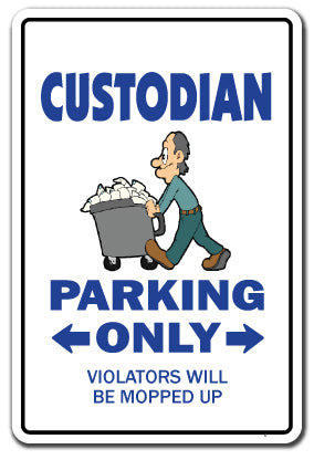 Custodian Parking Decal