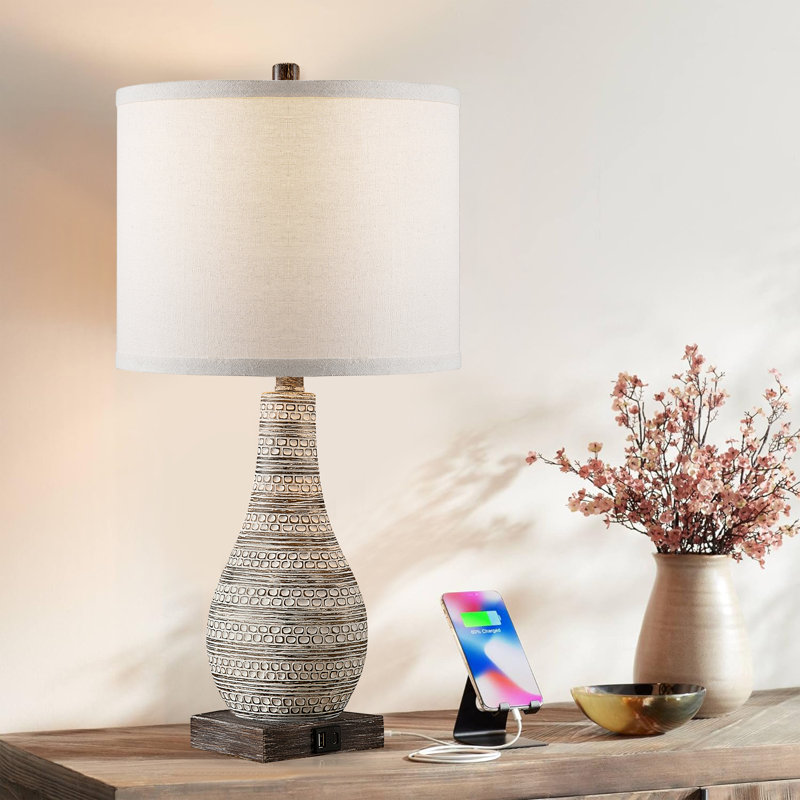 Ensemble de lampe de table USB 24 po Aphsana