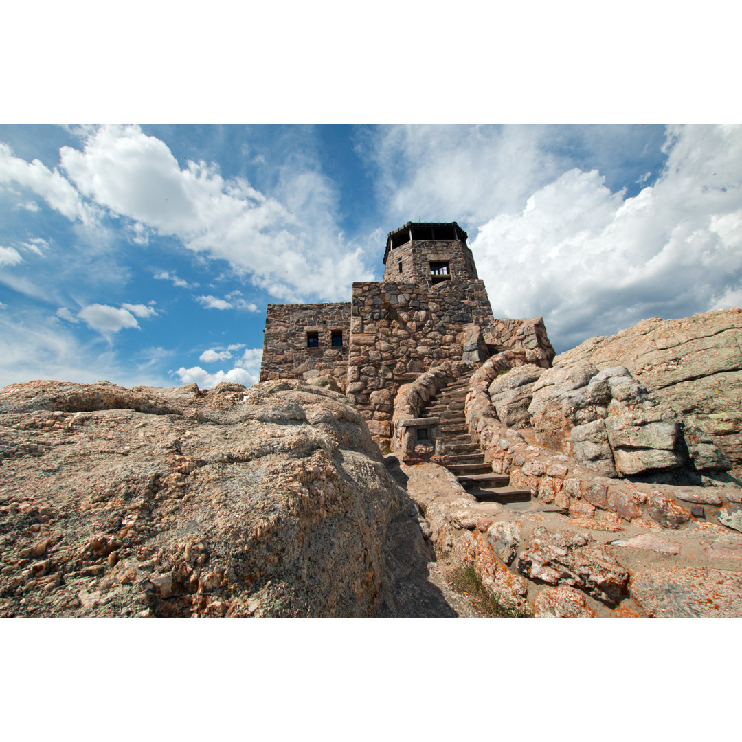 Harney Peak Fire Lookout Tower - Wrapped Canvas Photograph