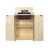 4-Piece Deluxe Wooden Preschool Play Kitchen Set: Sink, Stove, Refrigerator, and Hutch-38768759-126634359