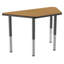 Table d'activité trapézoïdale à hauteur réglable avec pieds trapus-774649215-774649210-774649180