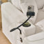 Fauteuil d'appoint 55 po surdimensionné avec repose-pieds et rangement, fauteuil d'appoint de base en velours côtelé confortable avec porte-gobelet, port de charge pour téléphone portable, fauteuil d'appoint inclinable de base-440893316