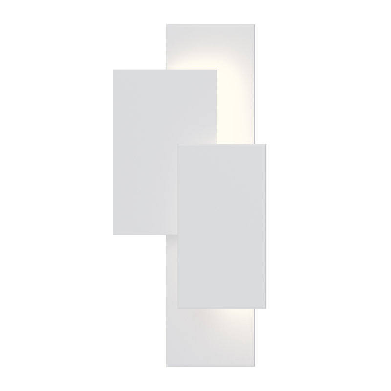 Inside-Out LED Outdoor Sconce, Textured White