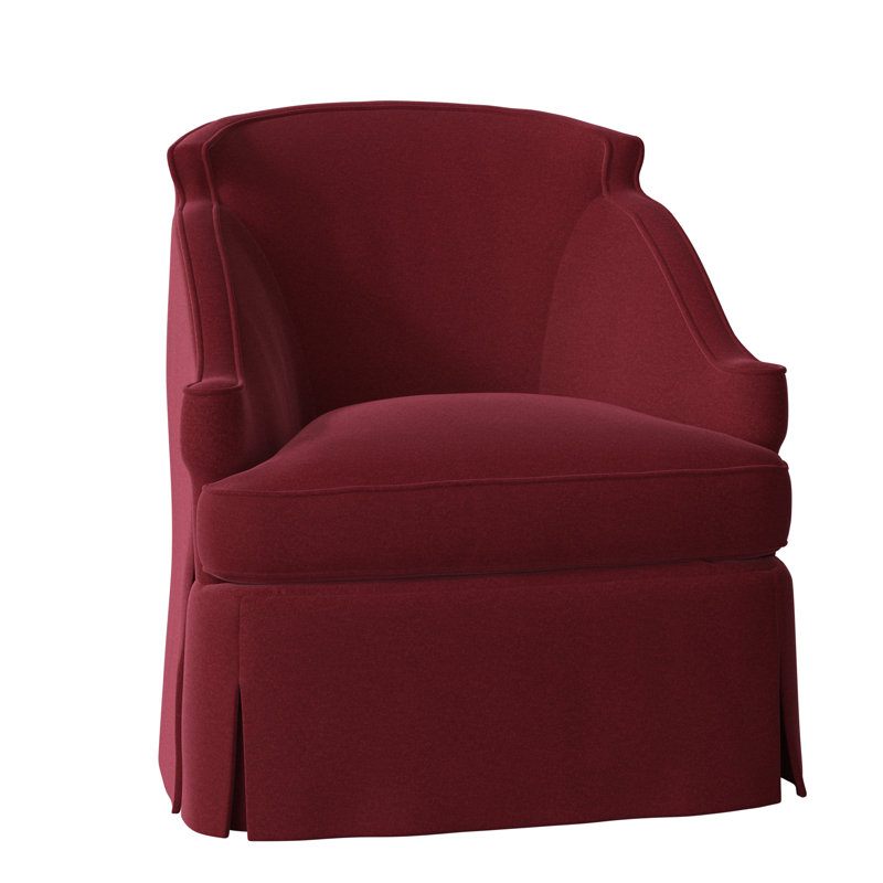 Barbara Swivel Armchair, Margaret Lipstick