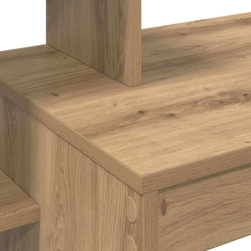 Desk With Shelf 100 X 40 X 90 Cm Engineered Wood, Artisan Oak