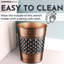 Geometric Embossed Metal 1.7 Gallon Waste Basket-62609832