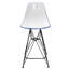 Tabouret de bar ergonomique Bagimont, chaise de cuisine moderne à hauteur de comptoir, siège en ABS résistant aux rayures avec dossier incurvé et repose-pieds en acier-882889160-932439343