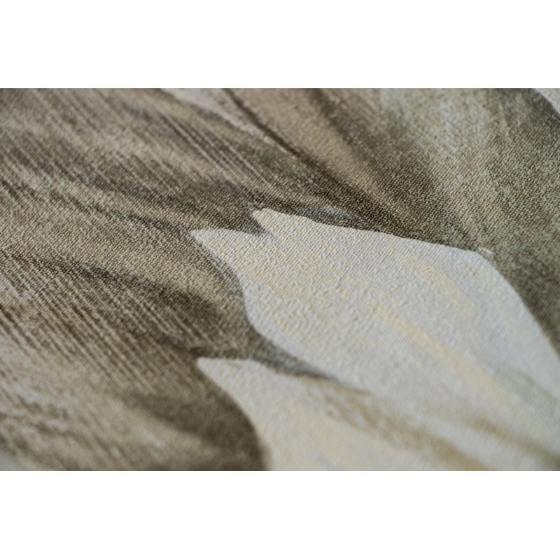 Tropical Collection Somoa Inspired Tropical Leaves 27.8' L x 27.5" W Wallpaper Roll, Coconut