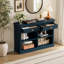 Console avec 2 tiroirs et espace de rangement ouvert, table d'entrée de style champêtre