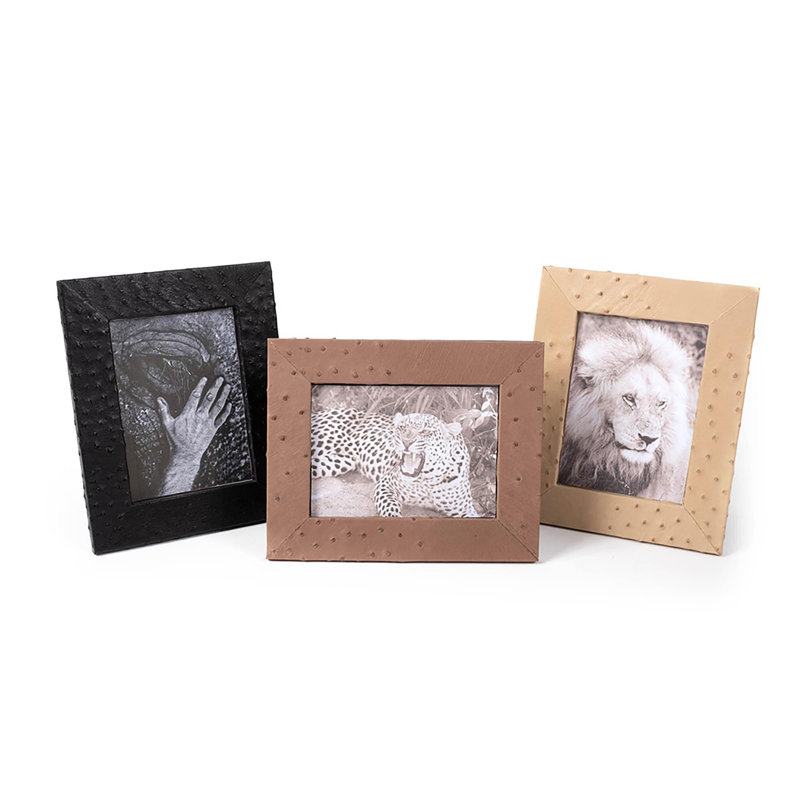 Genuine Leather 5x7 Picture Frame, Black