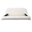 Structure de lit tapissier grand avec tissu et pieds Boucle
