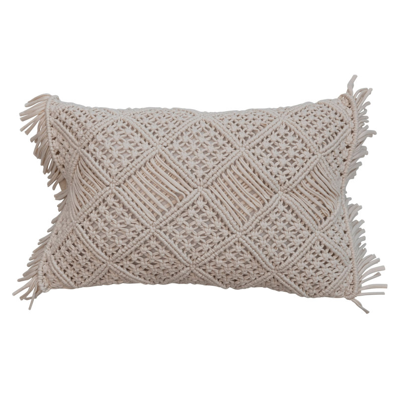  100% Cotton Lumbar Rectangular Pillow Cover & Insert
