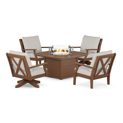 Braxton 5-Piece Deep Seating Set with Fire Table
