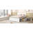 Platform Bed With Drawer And Two Shelves-1214363087-1214363081