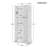 71"H Bathroom Storage Cabinet With Adjustable Shelf, Multiple Storage Space Closet System-784131797