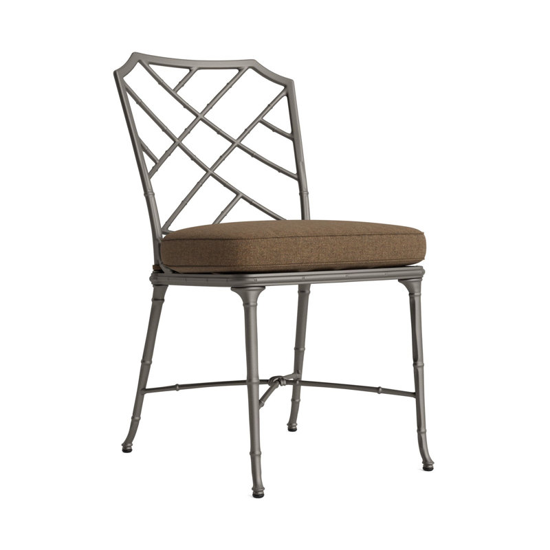 Calcutta Outdoor Dining Side Chair, Mica, Fusion Moccasian, Brown